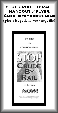 Stop Crude by Rail brochure - click to download